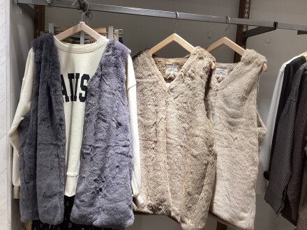 肌触りふわふわファーベスト☁️🧸
