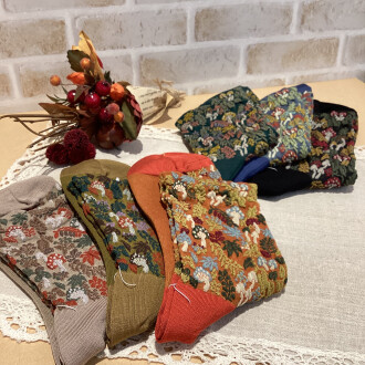🍄 秋の実りフロートショートソックス🍁