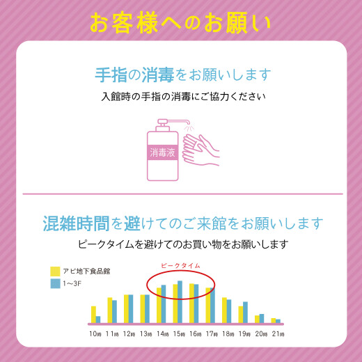 【コロナ対策】ご来館されるお客様へのお願い