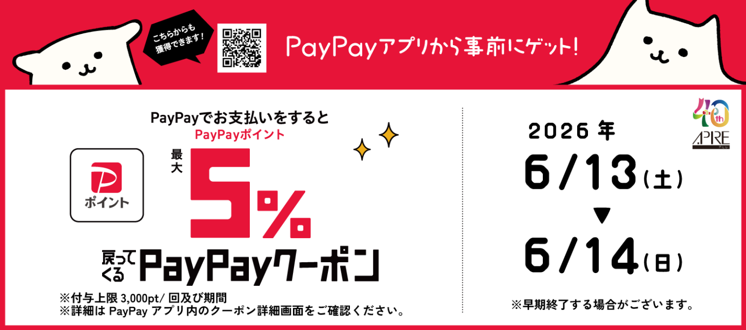 PayPay5%還元