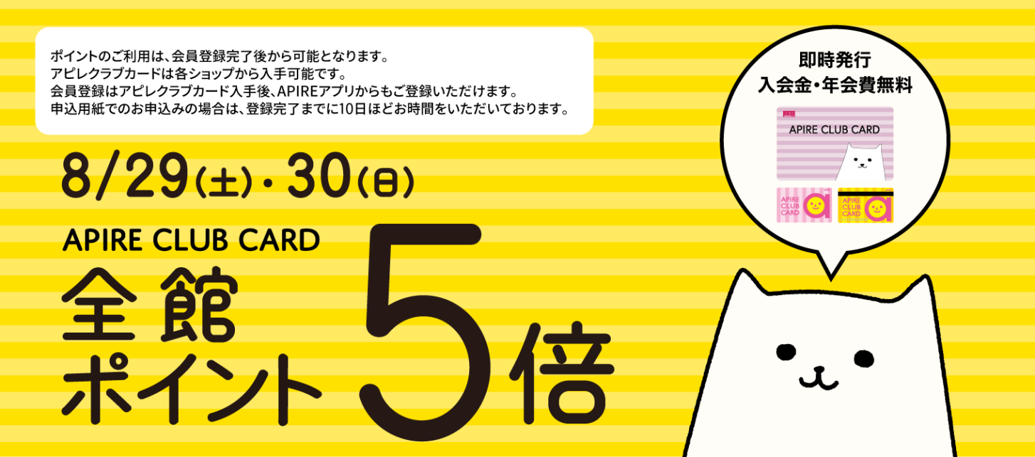 全館ポイント5倍（2608）