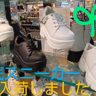 厚底スニーカー入荷致しました🌟